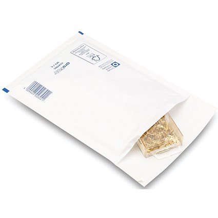 Bubble Lined Envelopes, Size 3 150x215mm, White, Pack of 100