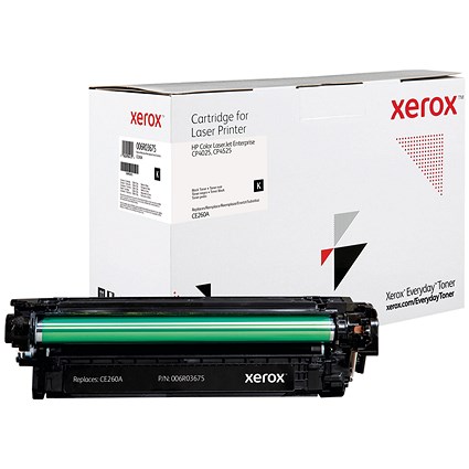 Xerox Everyday Replacement Toner Cartridge High Yield Black For HP CE260X 006R04146