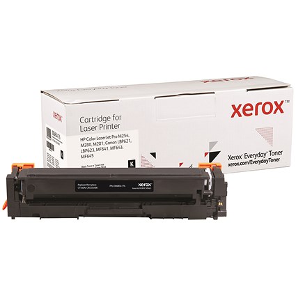Xerox Everyday Replacement For CF540A/CRG-054BK Laser Toner Black 006R04176