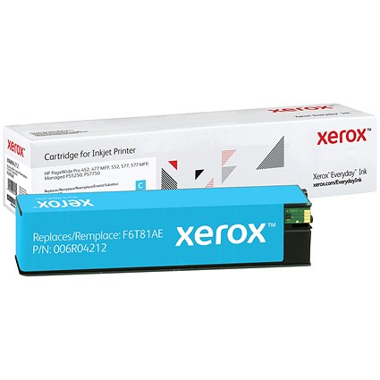 Xerox Everyday Replacement PageWide Cartridge High Yield Cyan For HP F6T81AE 006R04212