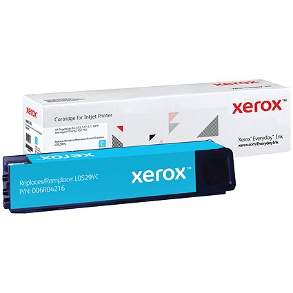 Xerox Everyday Replacement PageWide Cartridge High Yield Cyan For HP L0S29YC 006R04216