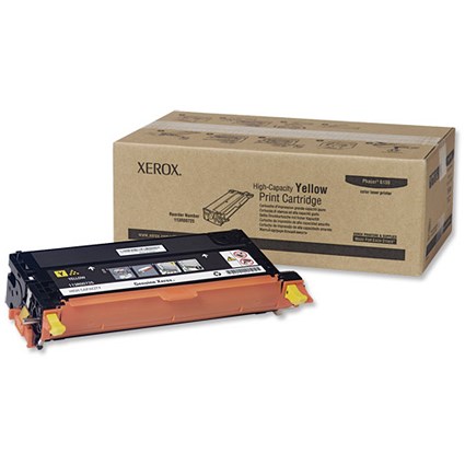 Xerox Phaser 6180 Yellow High Yield Laser Toner Cartridge