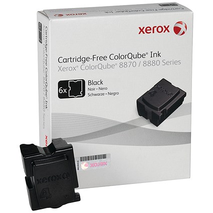 Xerox ColorQube 8870 Black Solid Ink Sticks (Pack 6)