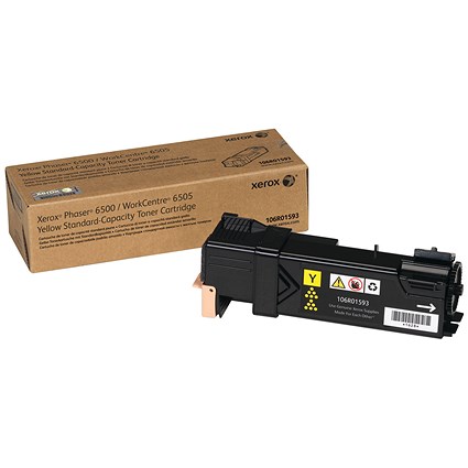 Xerox Phaser 6500 Yellow Toner Cartridge 106R01593
