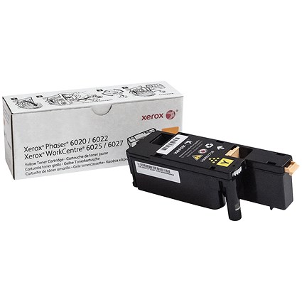 Xerox Phaser 6020 Yellow Laser Toner Cartridge 106R02758