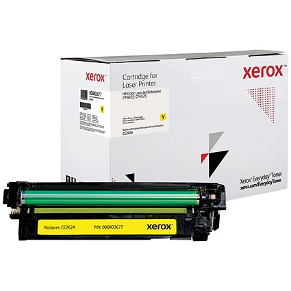 Xerox Everyday Replacement For CE262A Laser Toner Yellow 006R03677