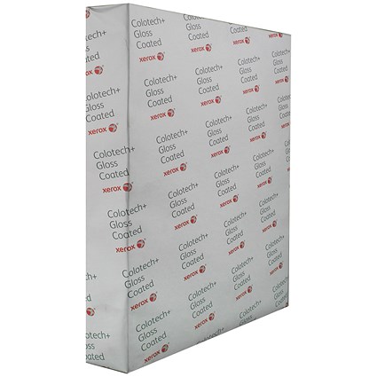 Xerox Colotech+ Gloss Coated A3 Paper White, 120gsm, Ream (500 Sheets)