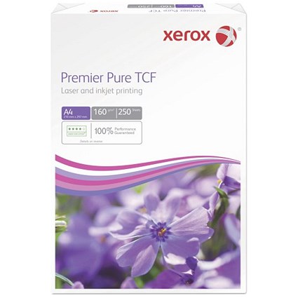 Xerox Premier Pure TCF A4 Card 160gsm White (Pack of 250) 003R93009