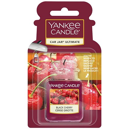 Car Jar Ultimate Scented Air Freshener Black Cherry Red