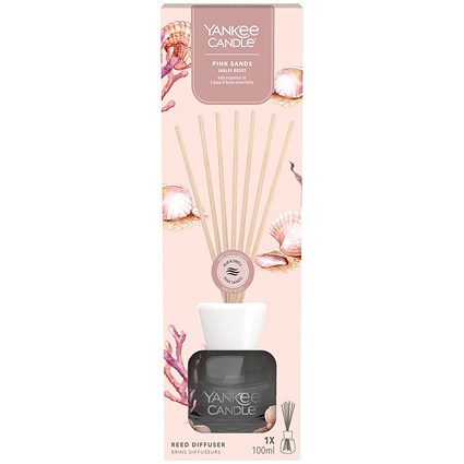 Yankee Candle Reed Diffuser, 100ml, Pink Sands, Pack of 6 Yankee Candle Reed Diffuser, 100ml, Pink Sands, Pack of 6