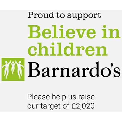 Donate 2% of spend to Barnardos