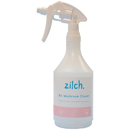 Zilch Bio Washroom Cleaner Trigger Spray Bottle, 750ml