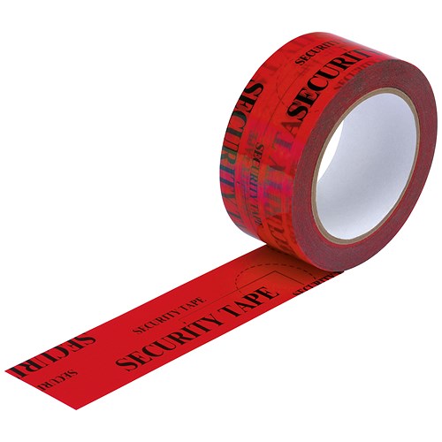 Security Tape / Tamper Evident / 48mmx50m / Red