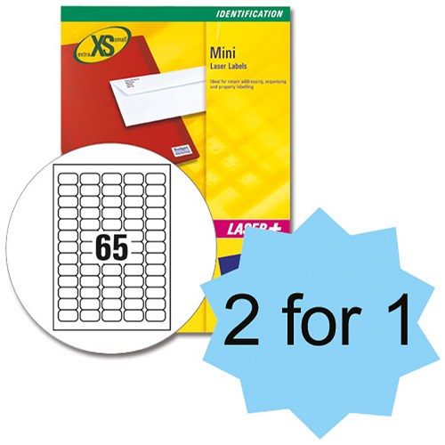Avery Mini Labels Laser 65 Per Sheet White 6500 Labels Buy 1 Get Avery mini labels laser 65 per sheet white 6500 labels buy 1 get