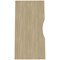 Zoom Sit-Stand Desk with Double Purpose Scallop, Silver Leg, 1600mm, Urban Oak Top