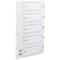 Concord Commercial File Dividers, 1-5, Clear Tabs, A4, White