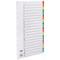 Concord Commercial File Dividers, A-Z, Multicoloured Tabs, A4, White