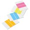 Self Adhesive Index Tabs, 38mm, Assorted Fluorescent Colours, Pack of 24
