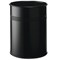 Durable Bin Round Metal Perforated 15 Litre Capacity 30mm Rim Black