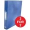 Elba Ring Binder / Laminated Gloss Finish / 2 O-Ring / 25mm Capacity / A4 / Blue - 3 for the Price of 2