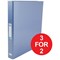 Elba Ring Binder / Laminated Gloss Finish / 2 O-Ring / 25mm Capacity / A4 / Metallic Blue - 3 for the Price of 2