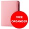 Twinco Literature Display Floor Stand Snapframe A4 Silver - Offer Includes a FREE Pink Organiser