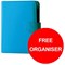 Twinco Literature Display Rotating Stand Snapframe A3 Silver - Offer Includes a FREE Blue Organiser