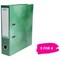 Elba A4 Lever Arch File / Laminated Gloss Finish / 70mm Spine / Green / Buy 4 Get 1 Free
