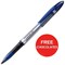 Uniball AIR UBA-188L Rollerball Pens / Blue / Pack of 12 / Offer Includes FREE Chocolates