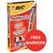 Bic Marking 2000 Permanent Marker / Bullet Tip / Black / Pack of 12 / Offer Includes FREE Markers