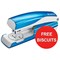 Leitz WOW Stapler / 3mm / 30 Sheet Capacity / Blue / Offer Includes FREE Biscuits