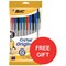 Bic Cristal Ball Pen / Clear Barrel / Black / Pack of 50 / Offer Includes FREE Pens