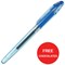 Zebra Jimnie Rollerball Gel Ink Pen / Medium / Blue / 2 x Packs of 12 / Offer Includes FREE Chocolates