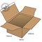 Blakes Postal Box / Peel & Seal / W230 x D160 x H80mm / Kraft / Pack of 60 / Offer Includes FREE Woven Paper