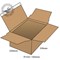 Blakes Postal Box / Peel & Seal / W310 x D230 x H81mm / Kraft / Pack of 60 / Offer Includes FREE Woven Paper