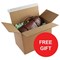 Blakes Postal Box / Peel & Seal / W400 x D260 x H250mm / Kraft / Pack of 60 / Offer Includes FREE Woven Paper