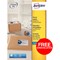 Avery Quick DRY Inkjet Addressing Labels / 6 per Sheet / 99.1x93.1mm / White / J8166-100 / 600 Labels / Offer Includes FREE Chocolates