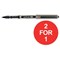 Uni-ball Eye UB157 Rollerball Pen / Med / 0.7mm Tip / 0.5mm Line / Black / Pack of 12 / Buy One Get One FREE / Includes FREE £1 Donation to GOSH