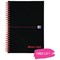 Black n' Red Hardback Wirebound Notebook, B5, 140 Pages, Pack of 5, Free Coffee