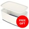 Leitz MyBox Storage Box with Lid / W318xD19xH128mm / White & Grey / 2 Storage Boxes / Free Storage Tray