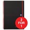 Black n' Red Wirebound Polypropylene Notebook / A4 / Ruled / 140 Pages / Pack of 5 / Buy One Get One FREE