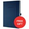 Sigel Concept Notebook / A4 / Hardcover / 194 Pages / Blue / Offer Includes FREE Desk Pad