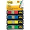 Post-it Small Repositionable Index Flags / Standard Colours / Pack of 140 / 3 packs for the price of 2