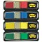 Post-it Small Repositionable Index Flags / Standard Colours / Pack of 140 / 3 packs for the price of 2