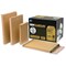 New Guardian C4 Gusset Envelopes with Window / 25mm Gusset / Peel & Seal / Manilla / Pack of 100 / FREE Hand Wash Set