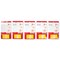 5 Star Index Flags / 25x45mm / Yellow / Pack of 5 x 50 / Buy 2 packs get 1 free