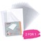 Rexel Nyrex Cut Flush Folders, A4, Clear, Pack of 25, Buy 1 Pack Get 1 Free