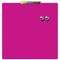 Rexel Square Tile Magnetic Drywipe Board / 360x360mm / Shocking Pink