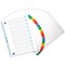 Oxford Reinforced Board Index Dividers, Extra Wide, A-Z, Multicolour Tabs, A4, White