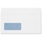 Plus Fabric DL Wallet Envelopes with Window / White / Peel & Seal / 110gsm / Pack of 25